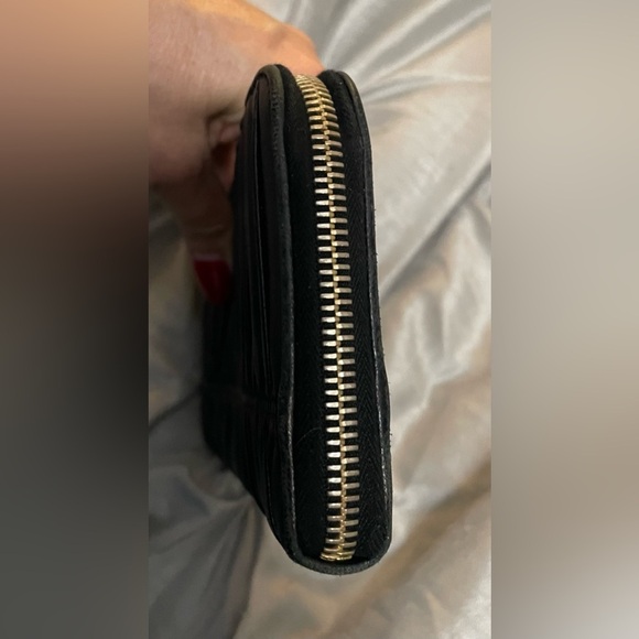 EUC, Prada Black Leather, Ruched, Long Wallet, with Paperwork - Picture 5 of 16